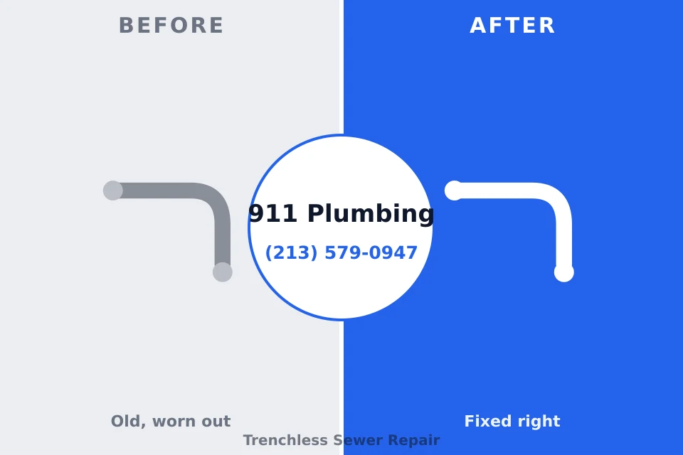 Before and after: plumbing repair Newport, KY